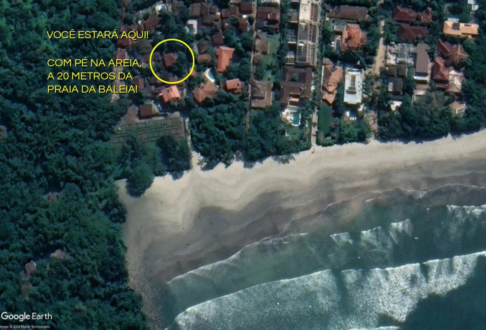 Casa Dos Passaros Na Areia A 20M Da Praia Da Baleia Com 3 Suites E 1 Dorm, Com Ar Condicionado, Wifi, Smart Tv, Cozinha Completa E Churrasqueira Sao Sebastiao  Ngoại thất bức ảnh