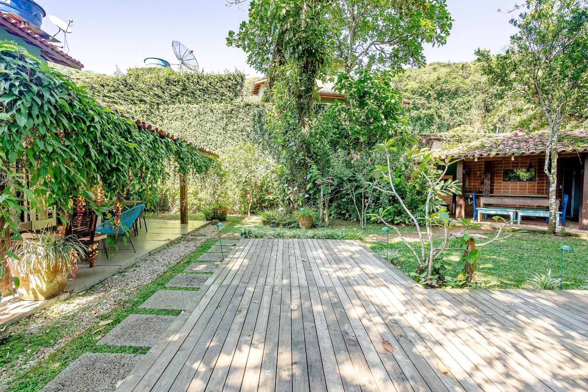 Casa Dos Passaros Na Areia A 20M Da Praia Da Baleia Com 3 Suites E 1 Dorm, Com Ar Condicionado, Wifi, Smart Tv, Cozinha Completa E Churrasqueira Sao Sebastiao  Ngoại thất bức ảnh