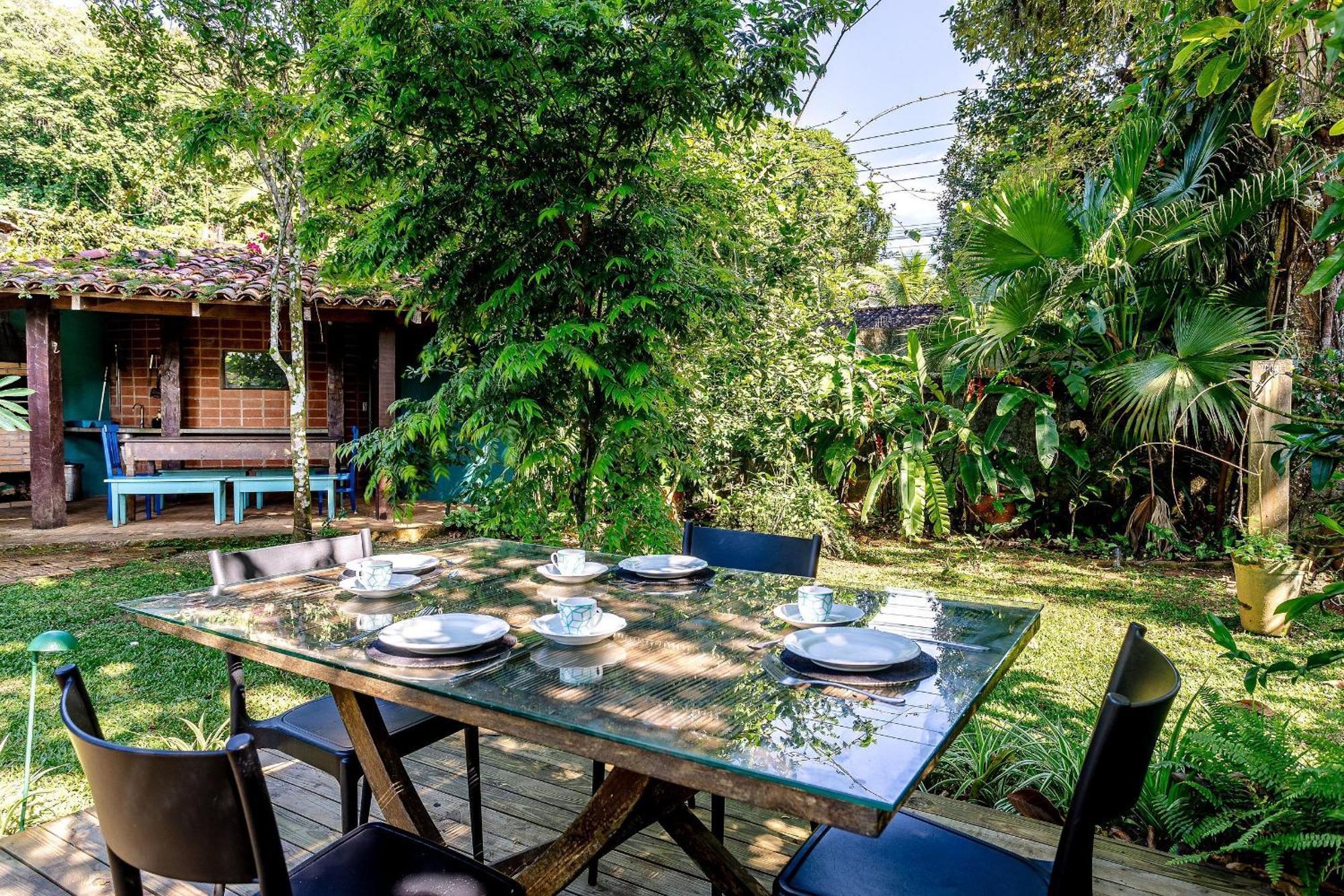 Casa Dos Passaros Na Areia A 20M Da Praia Da Baleia Com 3 Suites E 1 Dorm, Com Ar Condicionado, Wifi, Smart Tv, Cozinha Completa E Churrasqueira Sao Sebastiao  Ngoại thất bức ảnh