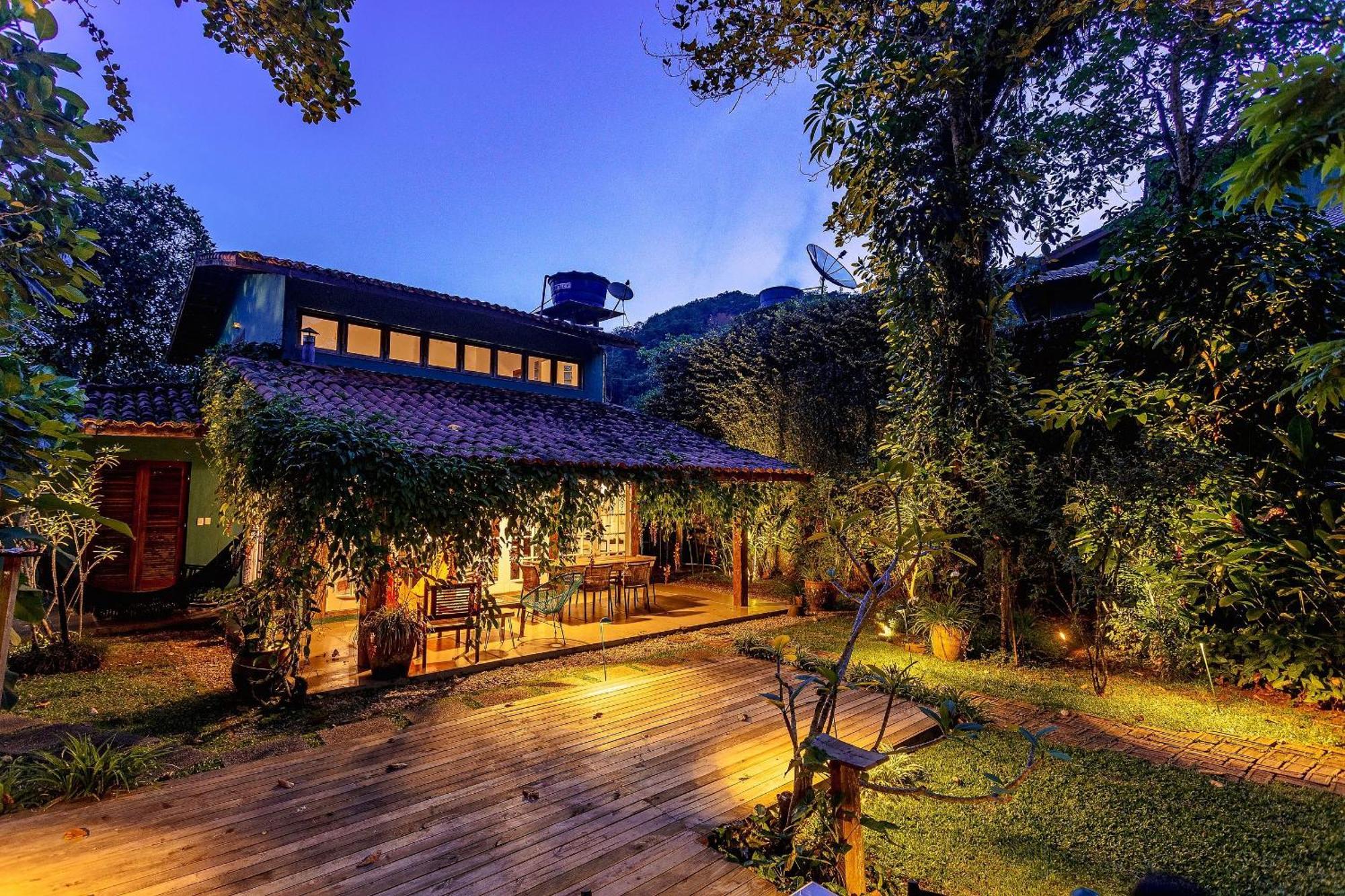 Casa Dos Passaros Na Areia A 20M Da Praia Da Baleia Com 3 Suites E 1 Dorm, Com Ar Condicionado, Wifi, Smart Tv, Cozinha Completa E Churrasqueira Sao Sebastiao  Ngoại thất bức ảnh