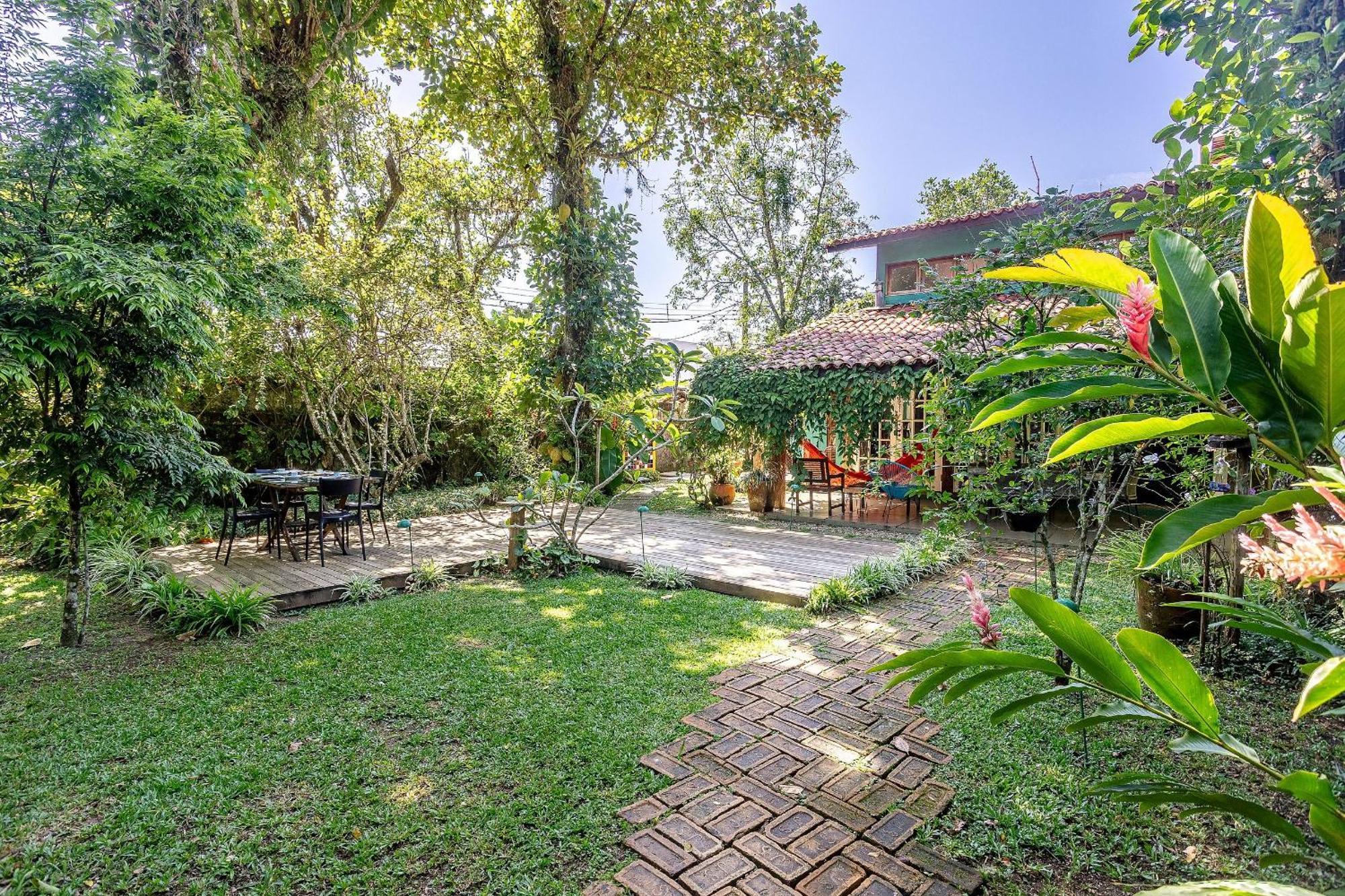 Casa Dos Passaros Na Areia A 20M Da Praia Da Baleia Com 3 Suites E 1 Dorm, Com Ar Condicionado, Wifi, Smart Tv, Cozinha Completa E Churrasqueira Sao Sebastiao  Ngoại thất bức ảnh