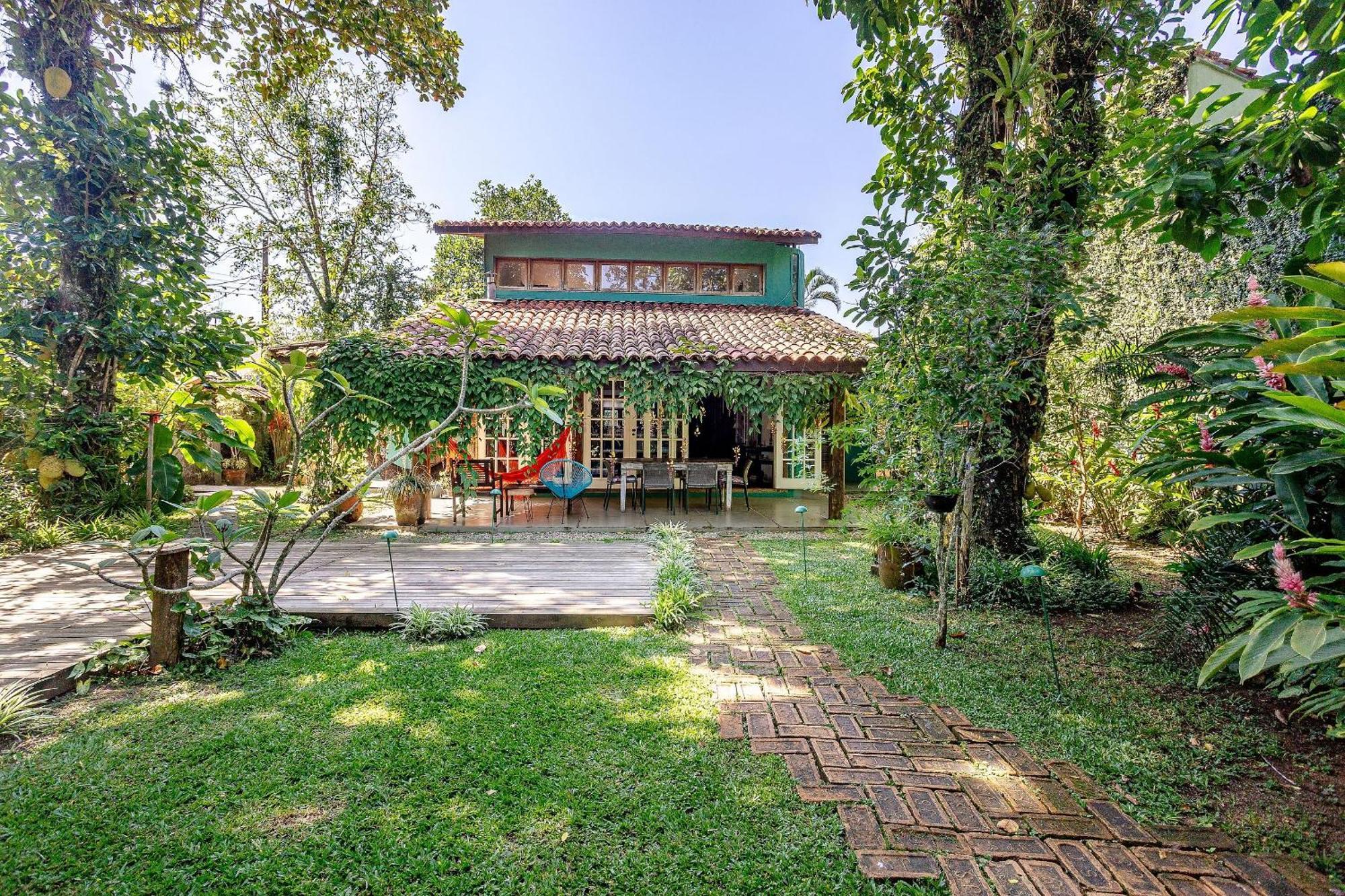Casa Dos Passaros Na Areia A 20M Da Praia Da Baleia Com 3 Suites E 1 Dorm, Com Ar Condicionado, Wifi, Smart Tv, Cozinha Completa E Churrasqueira Sao Sebastiao  Ngoại thất bức ảnh