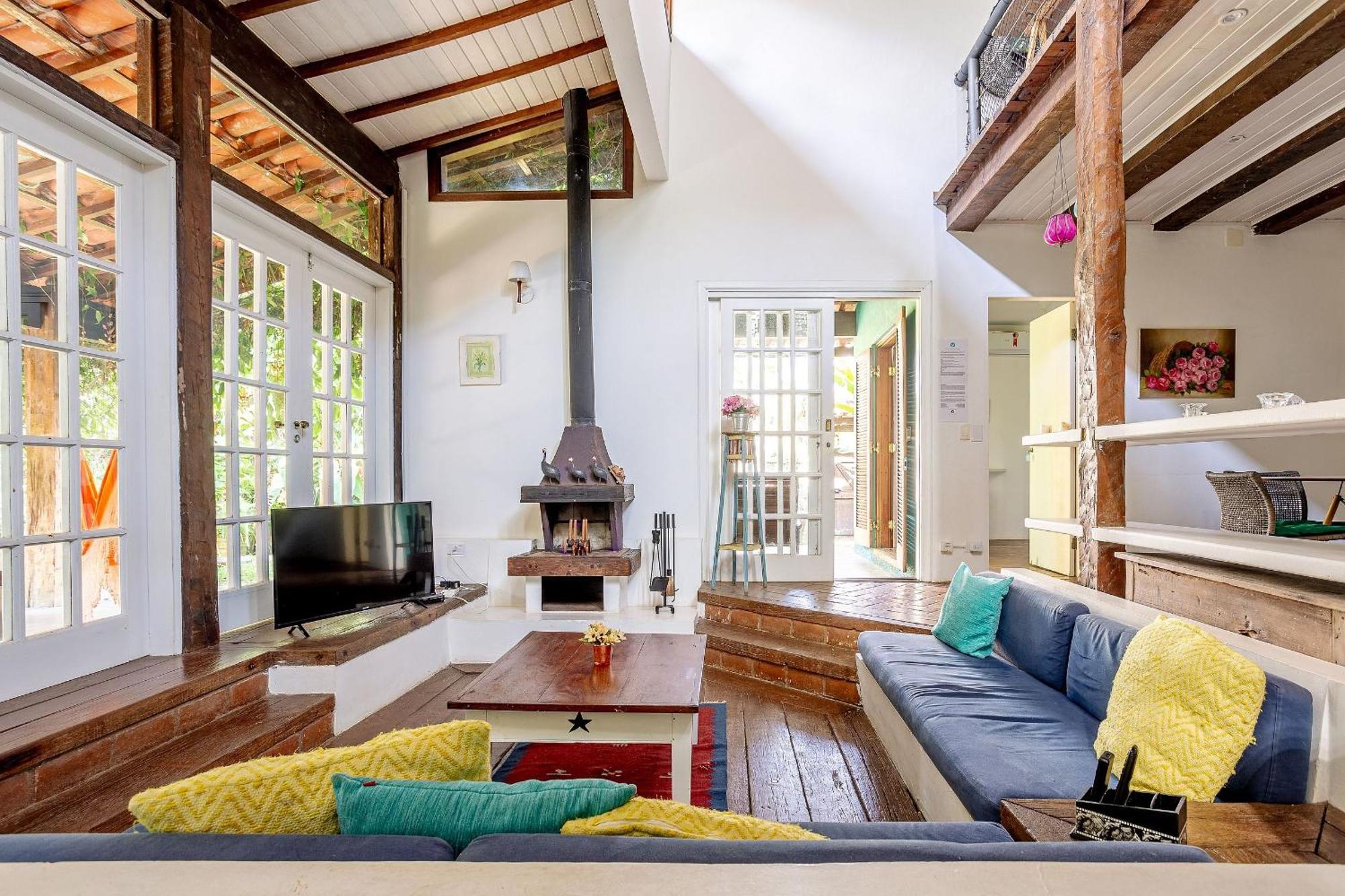 Casa Dos Passaros Na Areia A 20M Da Praia Da Baleia Com 3 Suites E 1 Dorm, Com Ar Condicionado, Wifi, Smart Tv, Cozinha Completa E Churrasqueira Sao Sebastiao  Ngoại thất bức ảnh